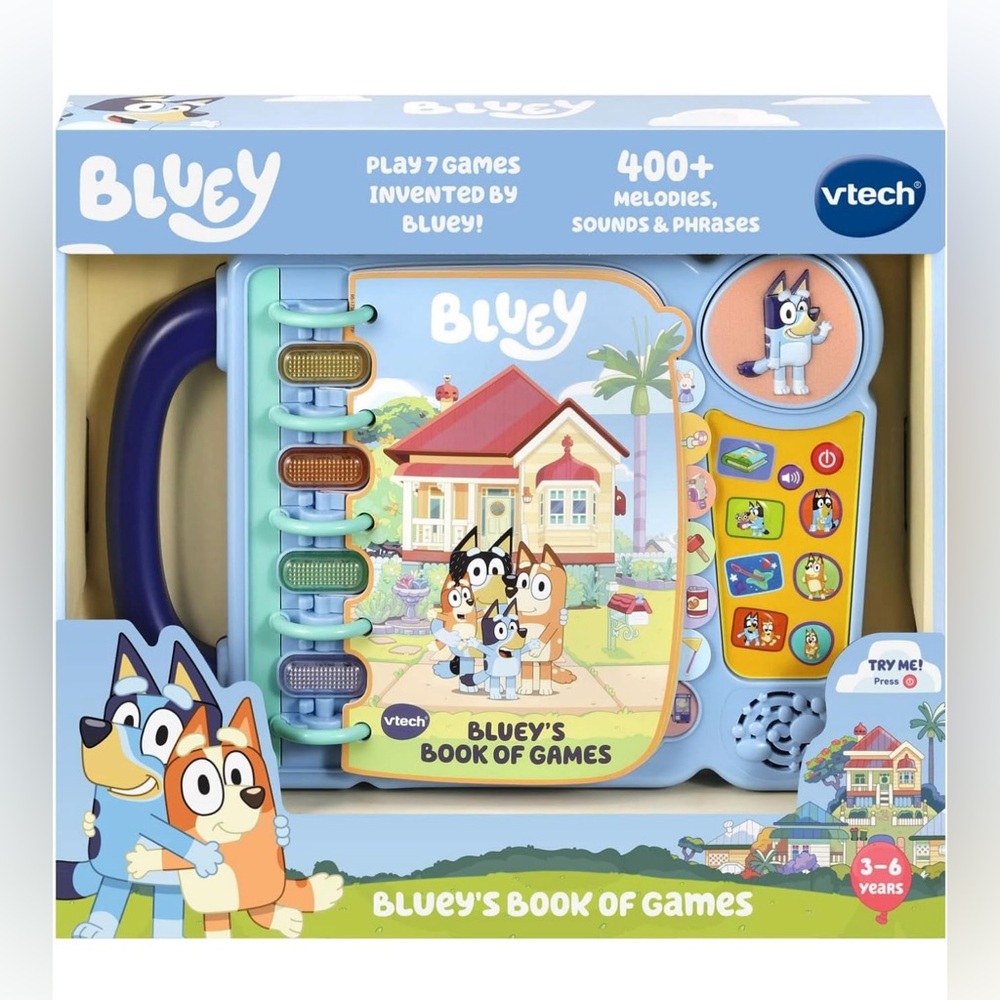 VTech Bluey’s Book Of Games Brand New